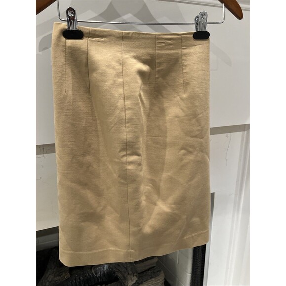 Ralph Lauren Skirt Wool Blend Midi Women’s 8 Petite Straight Classic Slits - Picture 2 of 12